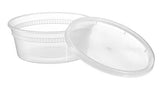 Mr. Miracle 8 Ounce Food/Multi-Purpose/Slime Plastic Containers with Matching Lids. Sealable, Non-Leaking. 15 Pack. Microwavable, Freezer and Dishwasher Safe