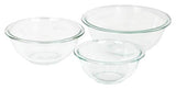 Pyrex Glass Mixing Bowl Set (3-Piece Set, Nesting, Microwave and Dishwasher Safe)