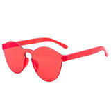 RTBOFY 10 Pairs Rimless Round Party Sunglasses Colored Glasses Transparent Round Super Retro Sunglasses Cool Sunglasses for Women