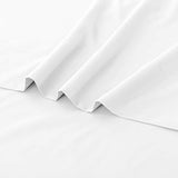 Toodou White Queen Bed Top Sheet is Made of Soft Wrinkle Resistant Microfiber and The Luxurious Solid Color Flat Sheet is Comfortable and Durable