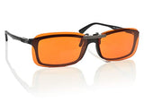 Clip-on Blue Blocking Eye Wear - Special Tinted Lenses Help You Sleep and Relax Your Eyes (Day & Night Combo Pack)
