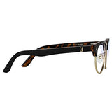 GLASSY Morrison Premium Blue Light Blocking Glasses, Anti Headache, Eyestrain and Fatigue, Glasses for Computer and Gaming, Black Tortoise Frame, Clear Lens