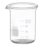 Glass Measuring Low Form Beaker Set 50ml 100ml 250ml Glass Graduated Beaker Set
