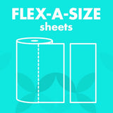Amazon Brand - Presto! Flex-a-Size Paper Towels, Huge Roll, 12 Count = 30 Regular Rolls