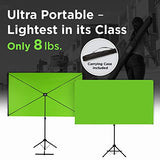 Valera Explorer 70 Inch Portable Green Screen for Streaming and Videos - Mounts on Tripod and Wall | Only 8 lbs | 2 min Setup | 16:9 Format | ChromaBoost Fabric with High Vibrancy for Low Lighting