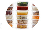 Mr. Miracle 8 Ounce Food/Multi-Purpose/Slime Plastic Containers with Matching Lids. Sealable, Non-Leaking. 15 Pack. Microwavable, Freezer and Dishwasher Safe