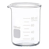 Glass Measuring Low Form Beaker Set 50ml 100ml 250ml Glass Graduated Beaker Set