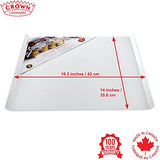 Crown Cookie Sheets, 2 Pack, 14 x 16.5”, Thick Solid Construct, Rust Free, Easy to Clean, Made in Canada