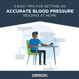 OMRON Silver Blood Pressure Monitor, Upper Arm Cuff, Digital Bluetooth Blood Pressure Machine, Stores Up To 80 Readings