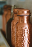 Kosdeg Hammered Copper Water Bottle 34 Oz Extra Large - an Ayurvedic Copper Vessel - Drink More Water, Lower Your Sugar Intake and Enjoy The Health Benefits Immediately