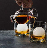 Samuelworld Large Sphere Ice Tray Mold Whiskey Big Ice Maker 6 x 2.5 Inch Ice Ball for Cocktail and Scotch