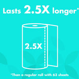 Amazon Brand - Presto! Flex-a-Size Paper Towels, Huge Roll, 12 Count = 30 Regular Rolls