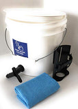 Scrub n Go Hand Wash Station 2 Gallon Portable Heavy Duty Bucket with Bottle Bracket and Easy Flow Faucet