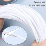 Zxiixz 100 PCS Pipe Cleaners, White Chenille Stems Creative Craft Pipe Cleaners for Crafts Decorations, Boutiques, Sewing, Weddings, Home