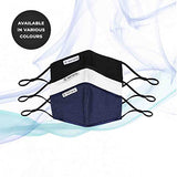 SonoMask by Sonovia | Large | Grey | Patented Fabric Providing Active Protection | Adjustable Ear Loops & Nose Wire | Washable & Reusable Face Mask