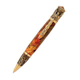 Penn State Industries PKRISEAB Phoenix Rising Twist Ballpoint Pen Kit Woodturning Project (Antique Brass)