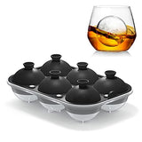 Samuelworld Large Sphere Ice Tray Mold Whiskey Big Ice Maker 6 x 2.5 Inch Ice Ball for Cocktail and Scotch