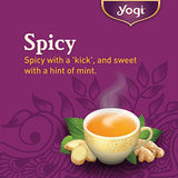 Yogi Tea - Ginger Tea (6 Pack) - Supports Healthy Digestion - Soothing and Spicy Blend - Caffeine Free - 96 Organic Herbal Tea Bags