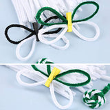 Zxiixz 100 PCS Pipe Cleaners, White Chenille Stems Creative Craft Pipe Cleaners for Crafts Decorations, Boutiques, Sewing, Weddings, Home