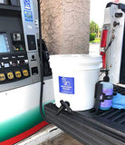 Scrub n Go Hand Wash Station 2 Gallon Portable Heavy Duty Bucket with Bottle Bracket and Easy Flow Faucet