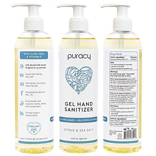 Puracy deals hand sanitizer