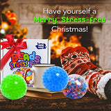 Lemostaar 3 Set Water Beads Stress Relief Squeezing Balls for Kids and Adults: Best Calming Tool to Relieve Anxiety, Vent Mood and Improve Focus, Soft Novelty Hand Grip Pressure Ball