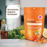 Upspring Stomach Settle Drops with Ginger, Lemon, Spearmint, Honey & B6 | Lemon-Ginger-Honey Flavor | Relieves Nausea, Gas, Bloating, Motion & Morning Sickness* | 28 Individually Wrapped Drops