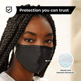SonoMask by Sonovia | Large | Grey | Patented Fabric Providing Active Protection | Adjustable Ear Loops & Nose Wire | Washable & Reusable Face Mask