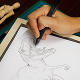 U.S. Art Supply Graphite Carbon Transfer Paper 9" x 13" - 25 Sheets - Black Tracing Paper for All Art Surfaces