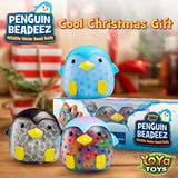 YoYa Toys Beadeez Penguin Stress Relief Balls (Set of 3) - Anxiety Relief Squeezing Squishy Balls for Kids and Adults - Funny Fidget Sensory Toy Filled with Water Beads - ADHD Hand Finger Exerciser