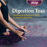 Yogi Tea - Ginger Tea (6 Pack) - Supports Healthy Digestion - Soothing and Spicy Blend - Caffeine Free - 96 Organic Herbal Tea Bags