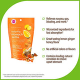 Upspring Stomach Settle Drops with Ginger, Lemon, Spearmint, Honey & B6 | Lemon-Ginger-Honey Flavor | Relieves Nausea, Gas, Bloating, Motion & Morning Sickness* | 28 Individually Wrapped Drops