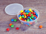 Mr. Miracle 8 Ounce Food/Multi-Purpose/Slime Plastic Containers with Matching Lids. Sealable, Non-Leaking. 15 Pack. Microwavable, Freezer and Dishwasher Safe