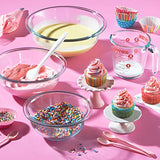 Pyrex Glass Mixing Bowl Set (3-Piece Set, Nesting, Microwave and Dishwasher Safe)