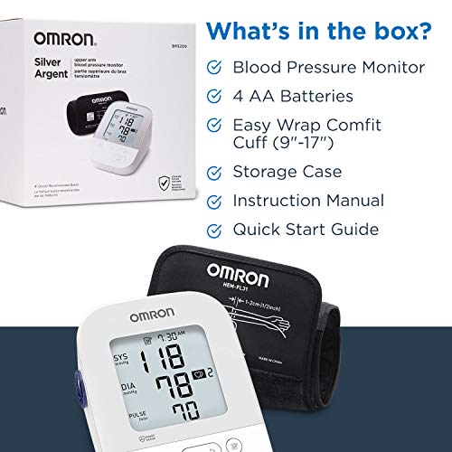 OMRON Silver Blood Pressure Monitor, Upper Arm Cuff, Digital Bluetooth –  Moments of Awe