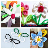 Zxiixz 100 PCS Pipe Cleaners, White Chenille Stems Creative Craft Pipe Cleaners for Crafts Decorations, Boutiques, Sewing, Weddings, Home