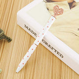 NUOBESTY Ballpoint Pens 3D Heart Ink Pen Metal Signature Pens Writing Pen for Office School Wedding Gift 5pcs Random Color