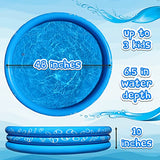 JAMBO Kiddie Pool- Inflatable Swimming Pool for Kids, Toddlers, and Baby | Doubles as a Ball Pit & Dog Pool | Great Splash Pool Backyard Water Toys