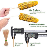 Minisland Premium 12 Inch Bamboo Skewers for Kabobs 4mm Thick Round BBQ Food Sticks 100 Counts in 2 Packs, Many Sizes Choices 4.7"/5.5"/6"/7"/8"/10"/12" -MSL167