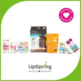 Upspring Stomach Settle Drops with Ginger, Lemon, Spearmint, Honey & B6 | Lemon-Ginger-Honey Flavor | Relieves Nausea, Gas, Bloating, Motion & Morning Sickness* | 28 Individually Wrapped Drops