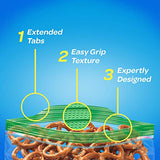 Ziploc Snack and Sandwich Bags for On the Go Freshness, Grip 'n Seal Technology for Easier Grip, Open, and Close, 90 Count, Pack of 3 (270 Total Bags)