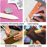 VENCINK Genuine Bone Folder Scoring Folding Creasing Origami Paper Creaser Crafting Scrapbooking Tool for DIY Handmade Leather Burnishing Bookbinding Cards and Paper Crafts (100% Cattle Bone)