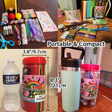 FUNZBO Arts and Crafts Supplies for Kids - Craft Kits for Kids with Construction Paper & Craft Tools, Girls Toys, DIY School Craft Project, Crafts for Kids Age 4-8, 4 Year Old Girl Birthday Gifts