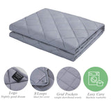 NIGHTLY GOOD DREAM Weighted Blanket 15 lbs 60''x 80'' Adult Heavy Blanket for Anxiety Relief, Premium Cotton with Glass Beads for Better Sleep and Relaxing