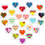 Aneco 288 Pieces Valentines Heart Tattoos Assorted Styles Valentine's Day Temporary Tattoos Red Heart Tattoos for Valentine's Party Favor