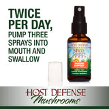 Host Defense - MycoShield Multi Mushroom Spray Cinnamon, Daily Immune Support with Agarikon, Turkey Tails, and Reishi, Non-GMO, Vegan, Organic, 71 Servings (1 Ounce)