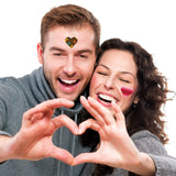 Aneco 288 Pieces Valentines Heart Tattoos Assorted Styles Valentine's Day Temporary Tattoos Red Heart Tattoos for Valentine's Party Favor