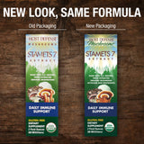 Host Defense - Stamets 7 Multi Mushroom Extract, Aids Overall Immunity by Promoting Respiration and Digestion with Lion's Mane, Reishi, and Cordyceps, Non-GMO, Vegan, Organic, 60 Servings (2 Ounce)