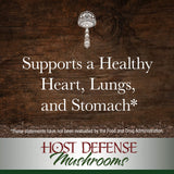 Host Defense - Stamets 7 Multi Mushroom Extract, Aids Overall Immunity by Promoting Respiration and Digestion with Lion's Mane, Reishi, and Cordyceps, Non-GMO, Vegan, Organic, 60 Servings (2 Ounce)