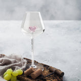 Pink Love Red Wine Cup, Crystal Red Wine Glasses, Romantic Heart Shaped Wine Glasses, Creative Glass Wine Goblet, Champagne Goblet Drinking Cup For Wedding Valentine Party(#3)